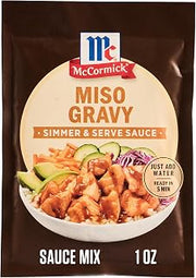 McCormick Miso Gravy Simmer & Serve Sauce Mix, 1 oz (Pack of 12)