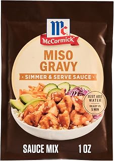 McCormick Miso Gravy Simmer & Serve Sauce Mix, 1 oz (Pack of 12)