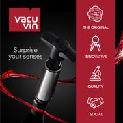 Wine Stopper - Gray by Vacu Vin – Rubber, Gray, Pack of 10, Model VACUVIN0881050