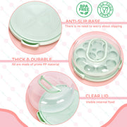 Ohuhu Cake Carrier with Lid, Holds 10 Inch Cakes, Green