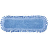 Microfiber Dry Mop Blue - 18" L x 5" W by HUBERT – Microfiber, Blue, Pack of 3, Model AMM18HDBD