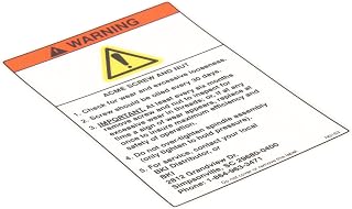 Bki Decal, Fkm Warning Acme Screw N0153 - Genuine OEM Replacement Part