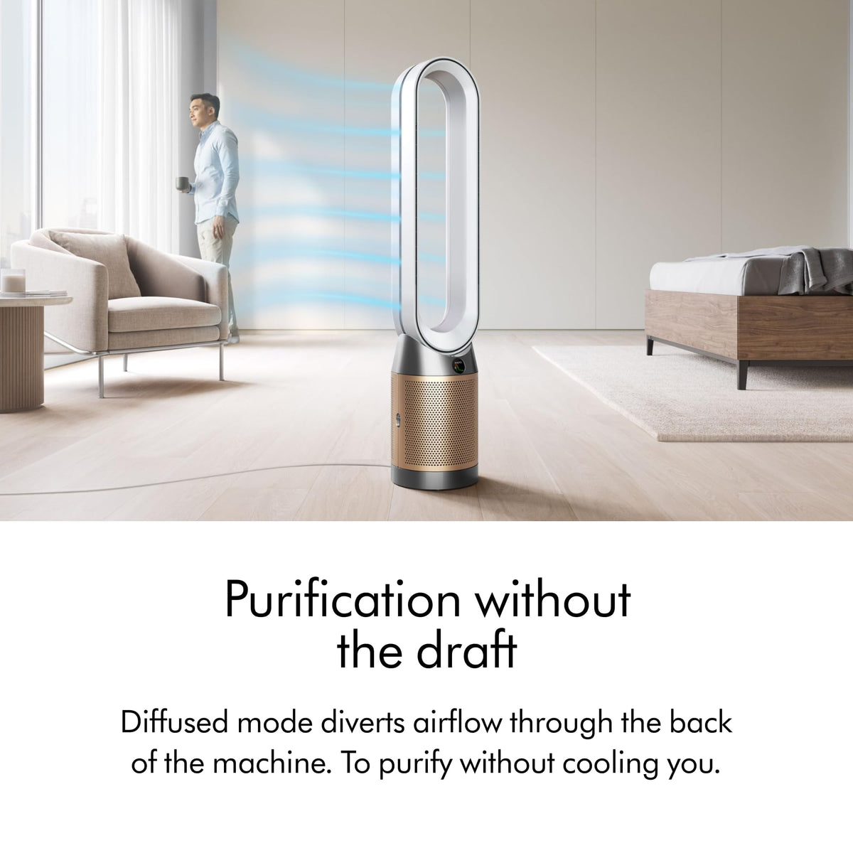 Purifier Cool PC2 De-NOx by Dyson – large, White/Gold, Model 544536-01