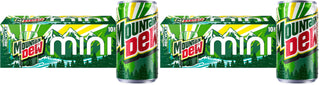 Soda | Mini Cans | 7.5 Fl Oz | 20-Count by Mountain Dew – 7.5 Fl Oz, Green, Pack of 20, Model fan-A-056