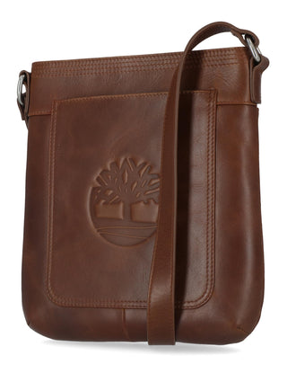 Womens Leather Crossbody Purse Shoulder Bag by Timberland – One Size, 1 pounds, Leather, Cognac, Model DB1501/35