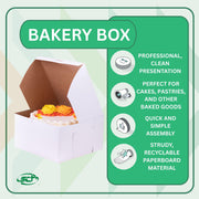SOUTHERN CHAMPION TRAY 9" L x 9" W x 5" H / Paperboard / white Bakery Take Out Containers
