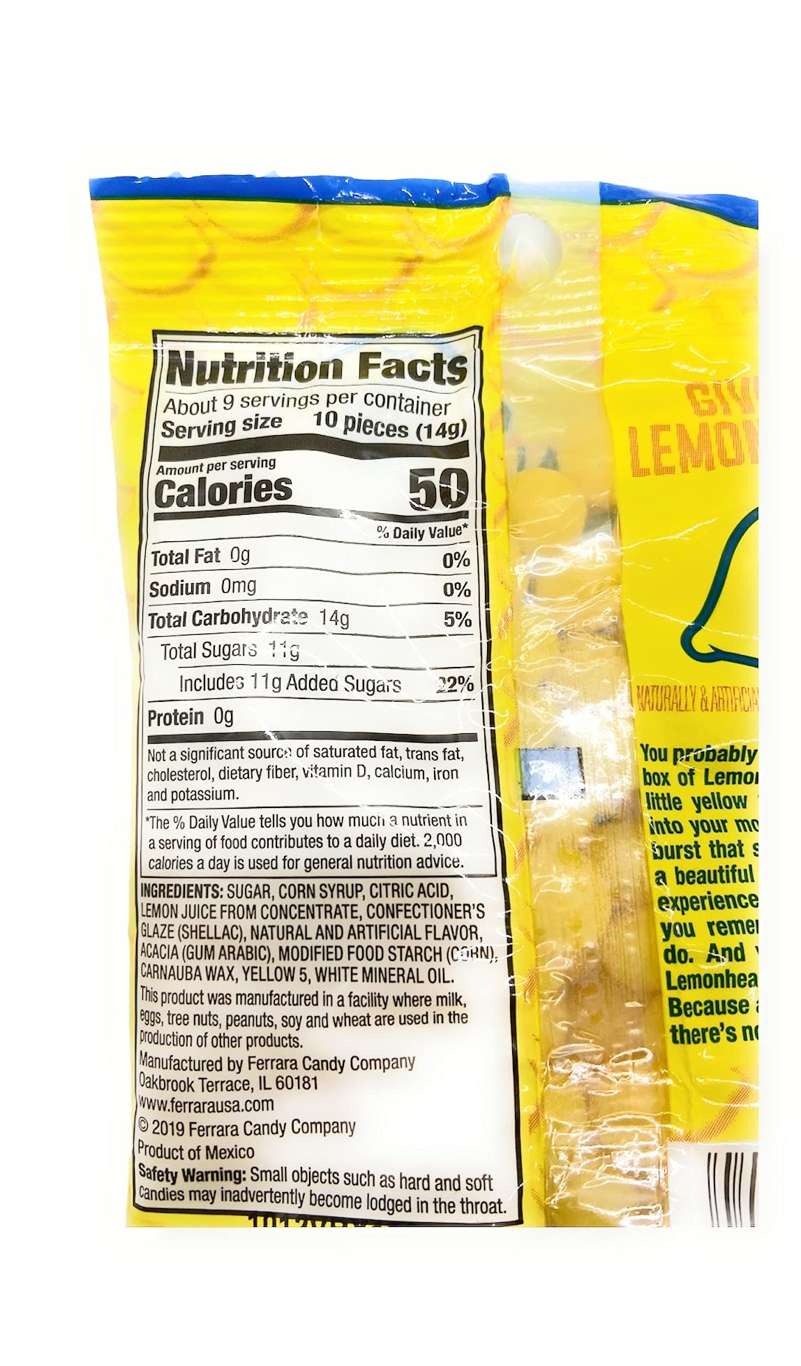 4.5 OZ PEG BAG by LEMONHEAD – 4.5 Ounce (Pack of 1)