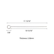 Thunder Group 12 Inch, Oval / Silver / 1 Barbecue Skewers