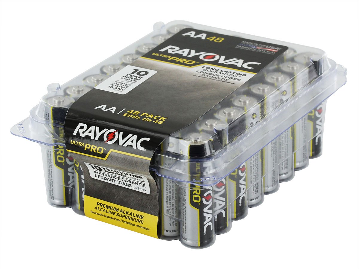 Ultra Pro AL-AA-48 1.5V Alkaline Batteries - 48 Pack by Rayovac – Model ALAA48PPJ