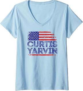 Women's Curtis Yarvin for President 2028 V-Neck T-Shirt