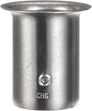 Component Hardware Stainless Steel Leg Socket with Flanged Top - 1-1/2" x 2-7/8"