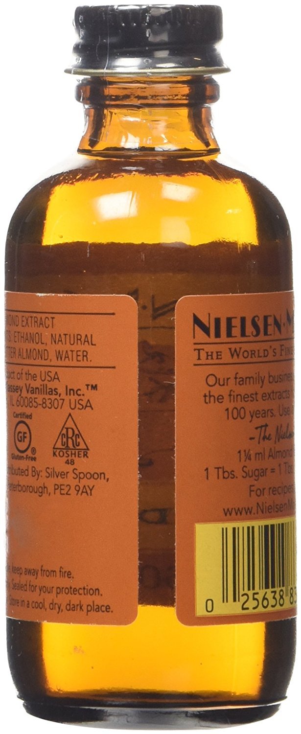 NIELSEN MASSEY Pure Almond Extract by Nielsen-Massey – 2 Ounce, Pack of 8, Model NEIL004