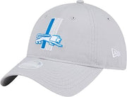 New Era Women's Silver Detroit Lions Throwback Main Core Classic 2.0 9TWENTY Adjustable Hat