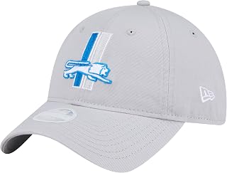New Era Women's Silver Detroit Lions Throwback Main Core Classic 2.0 9TWENTY Adjustable Hat