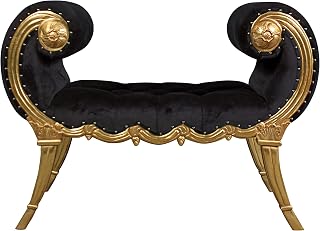 Design Toscano Apolline Crescent Scrolled Boudoir Bench