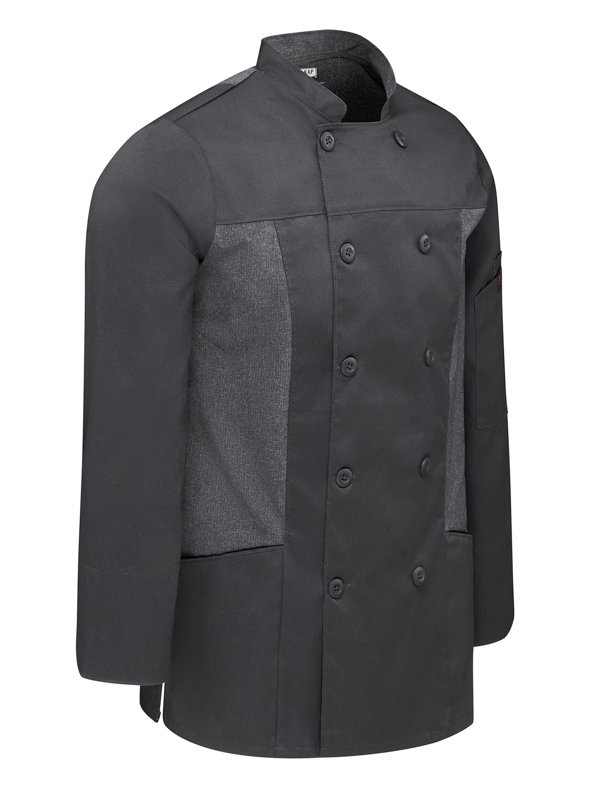 Red Kap Medium / Charcoal / Deluxe Airflow Chef Coat Chef Jackets