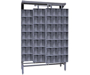 QUANTUM STORAGE SYSTEMS 77" H x 48" W x 18" D / 112 Drawers Free Standing Slider Systems Gray / Gray Storage Drawer Units
