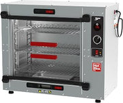 Metro HotBlox Xpress Medium Quick-Pick Holding Cabinet - 3-Tier Countertop Commercial Hot Box Food Warmer - Adjustable Shelves, Quick Flip Doors, Stackable - 120V, 875W - HBCS6-B