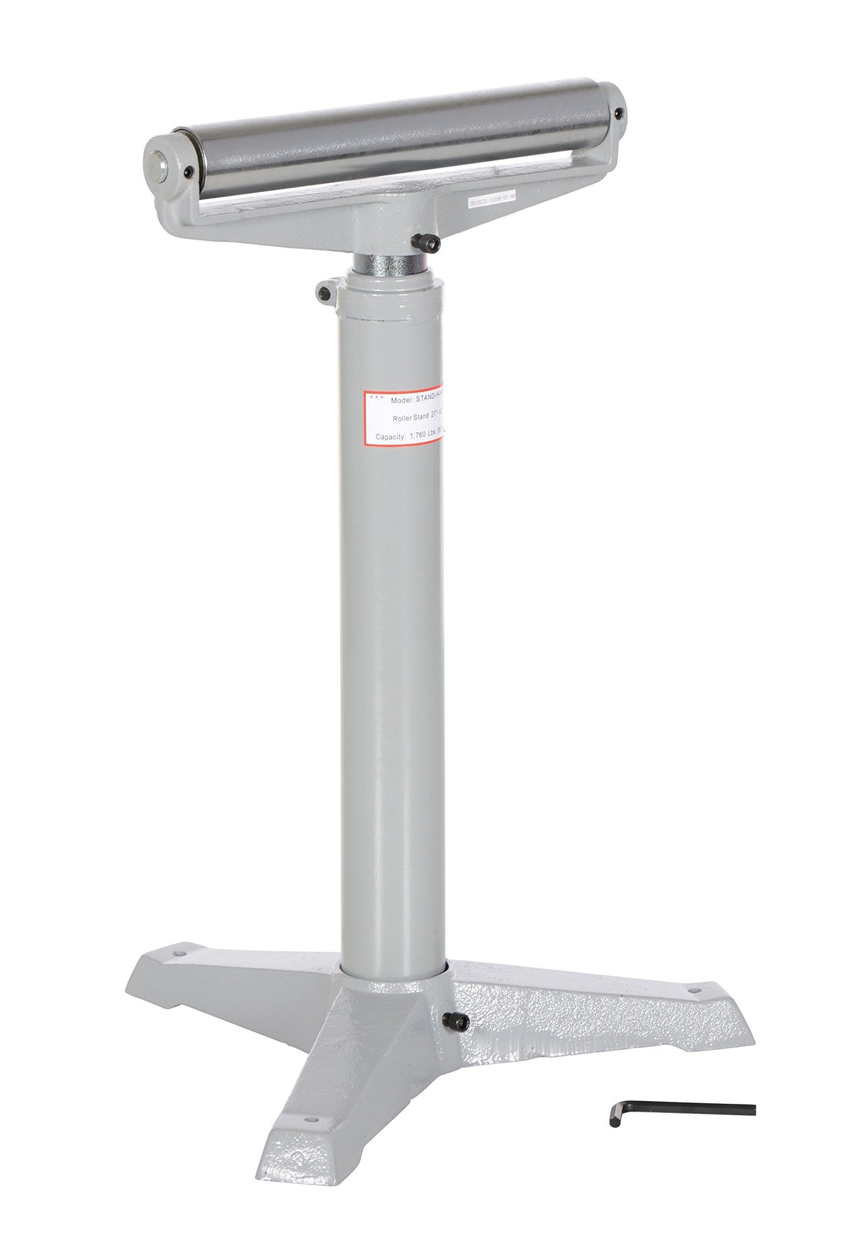 Steel Horizontal Roller Stand 27 In. to 42 In. Raised Height by Vestil – One Size, Alloy Steel, Grey, Model STAND-H-HP