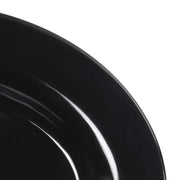 18" x 14" Black Oval Heavy-Duty Wide Rim Melamine Plastic Serving Platter by Elite Global Solutions – 18" x 14", Melamine, Black, Model M18OV-B