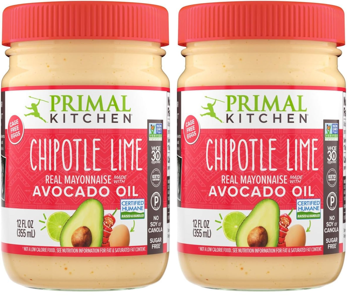 Primal Kitchen Chipotle Lime / 12 Fl Oz (Pack of 2) / No Color Mayonnaise