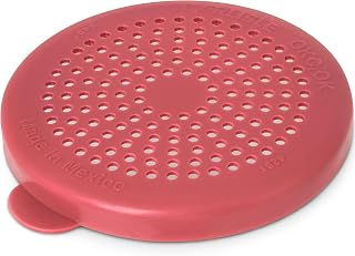Carlisle FoodService Products Plastic Medium Dredge Lid, 3.12 Inches, Rose