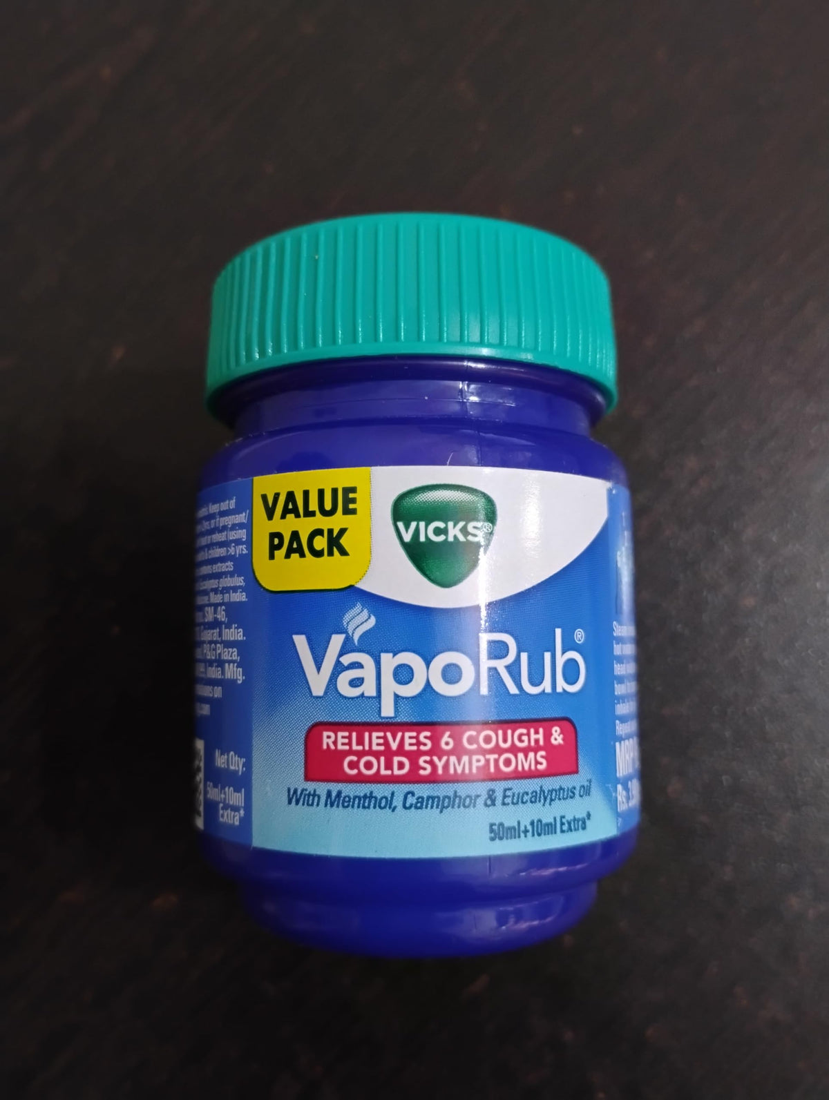 Vaporub 50ml/1.6oz Strong by Vicks – 1 Count (Pack of 1), Multicolour, Model Dummy July21_2020_368