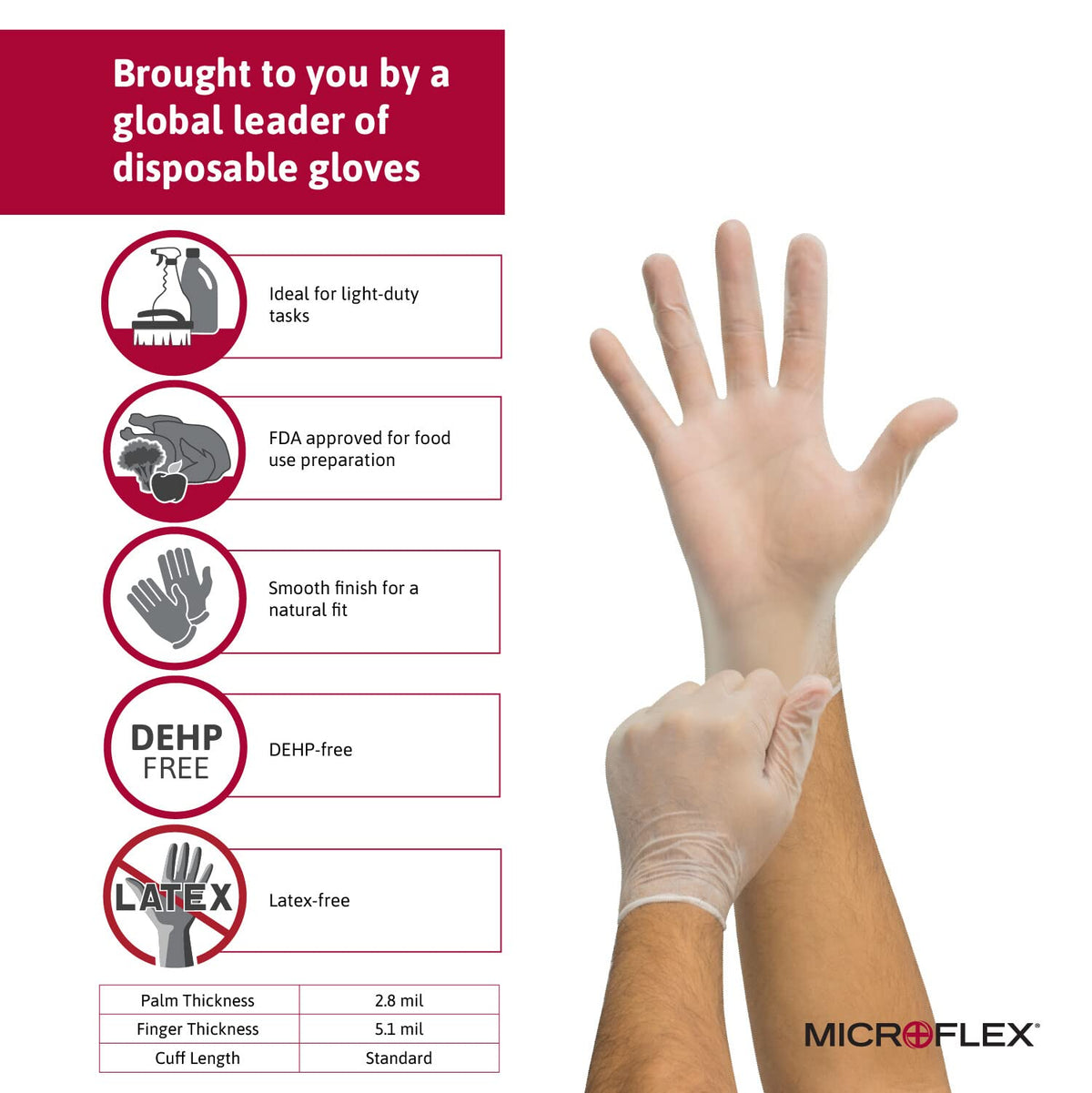 Ansell Small / V28 (Case of 1000) / Natural Gloves