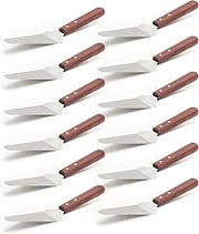 Adcraft Pie Server with Wood Handle, 10", Pack of 12, in Stainless Steel (KT-27)