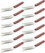Adcraft Pie Server with Wood Handle, 10", Pack of 12, in Stainless Steel (KT-27)