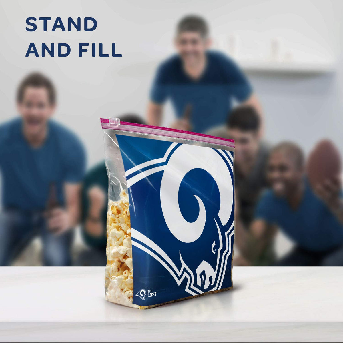 Ziploc Los Angeles Rams / 20 Count (Pack of 1) / 1.0 gallons Food Storage Bags