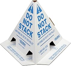 Global Industrial Do Not Stack Printed Pallet Cones, 8" W x 8" L x 10" H