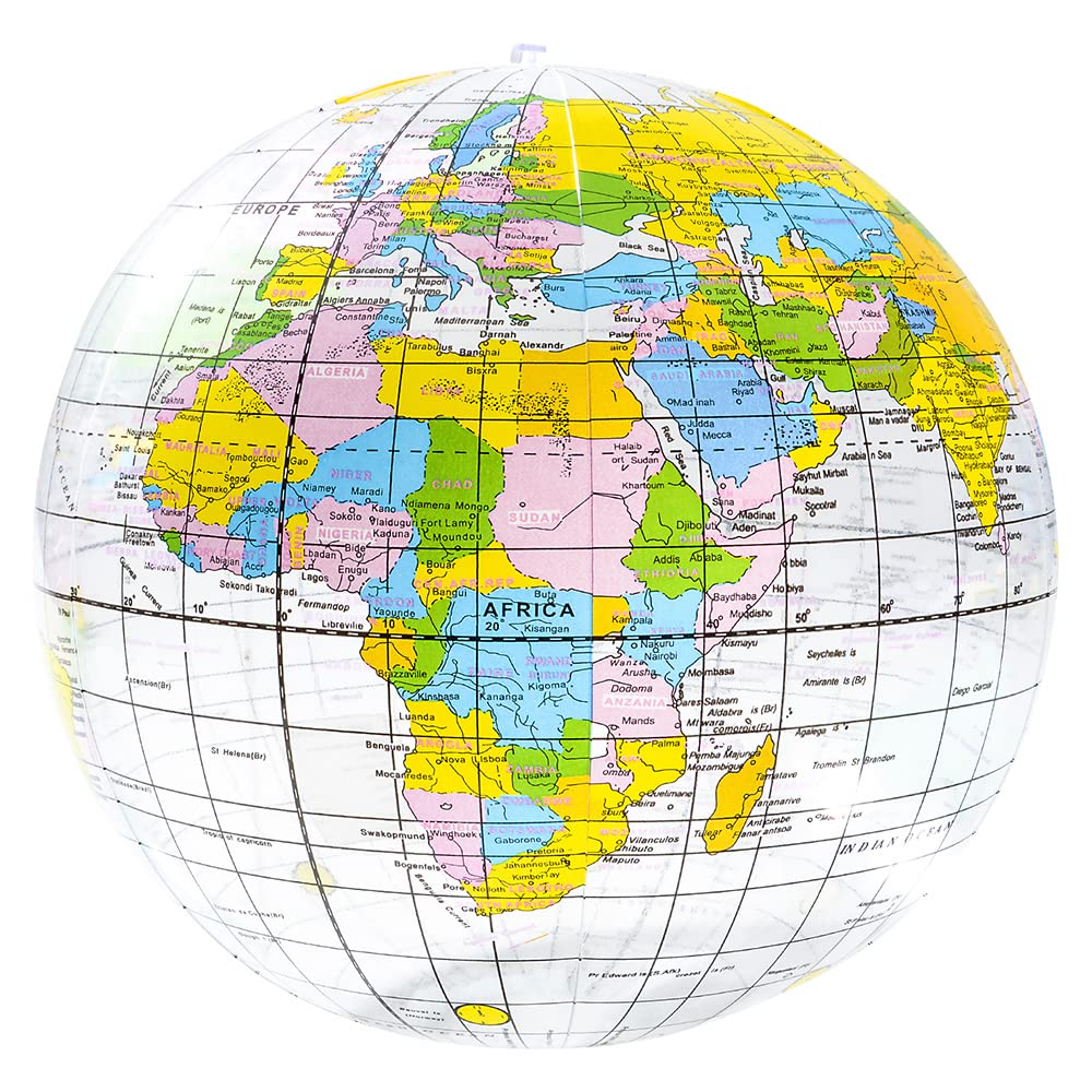 16" Clear Globe Inflate by Rhode Island Novelty – Plastic, Orignal Color, Pack of 12, Model IN-GLOCR