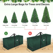 Baleine Artificial Tree Storage Bag, 9 ft Capacity, Green
