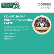 Pumpkin Caramel Cheesecake Latte by The Original Donut Shop – 60 Count (Pack of 1)