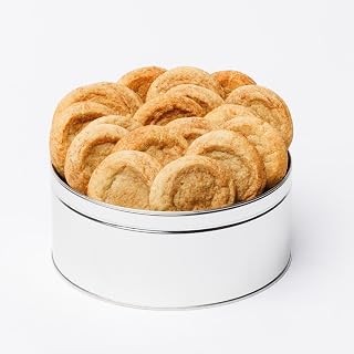 Christie Cookie Co. Christie Cookies, Gourmet Snickerdoodle Cookies, 18 Cookies in Silver Tin