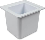 San Jamar Carlisle Sanitary Maintenance B506948 Size 6 in. Chill It Food Pan - 0.16 Deep White