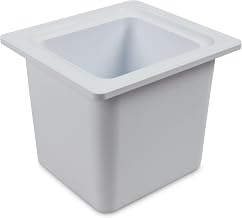 San Jamar Carlisle Sanitary Maintenance B506948 Size 6 in. Chill It Food Pan - 0.16 Deep White