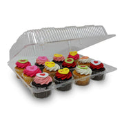 LBH9222 Clear Hinged Cupcake or Muffin Container 100 Per Case