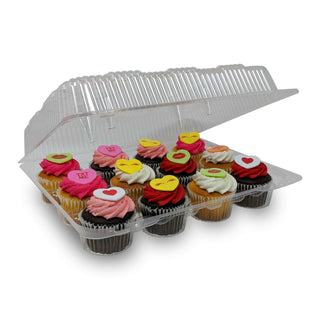 LBH9222 Clear Hinged Cupcake or Muffin Container 100 Per Case
