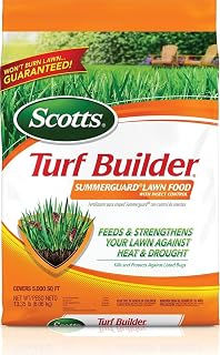 Scotts Turf Builder SummerGuard Lawn Food with Insect Control - Lawn Fertilizer and Insect Killer, 5,000 sq. ft., 13.35 lbs. | with Insect Control