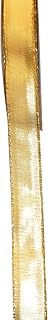 Reliant Ribbon Woven Lame 3 Wired Edge Ribbon, 5/8 Inch X 25 Yards, Gold