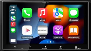 Kenwood DMX8710S Digital Multimedia Receiver, 6.92" Capacitive Touchscreen, Wireless Apple CarPlay & Android Auto, Bluetooth 5.3, SiriusXM Ready, High-Res Audio, Dual Camera Inputs