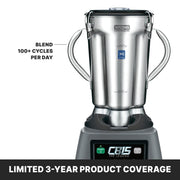 Waring SS Container | Blade and Lid / 1-Gallon / Silver Blender Replacement Parts