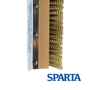 SPARTA Pizza Oven Brush Replacement Head with Crimped Brass Bristles and Stainless-Steel Scraper by Carlisle FoodService Products – 10"x 3.50"x1.50" (Pack of 1), Model 4005220