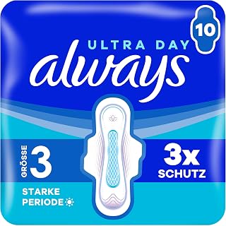Always Ultra Sanitary Pads Size 3 Long Plus with Wings Pack of 10