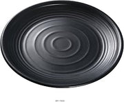 Yanco Asian Style Black Pearl Melamine with Matting Surface 9" ROUND PLATE box of 24