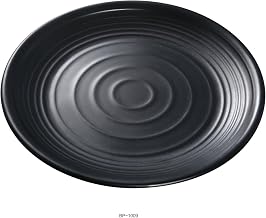 Yanco Asian Style Black Pearl Melamine with Matting Surface 9" ROUND PLATE box of 24