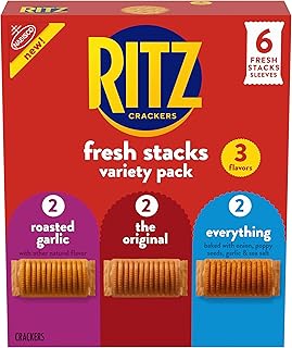 Ritz Fresh Stacks Crackers Variety Pack, 3 Flavors, 6 Multi Snack Packs