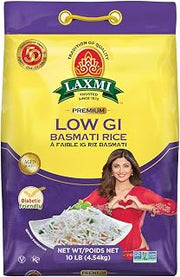 Laxmi Diabetic Friendly Basmati Rice w/Lower G.I. Index Value - 10lb